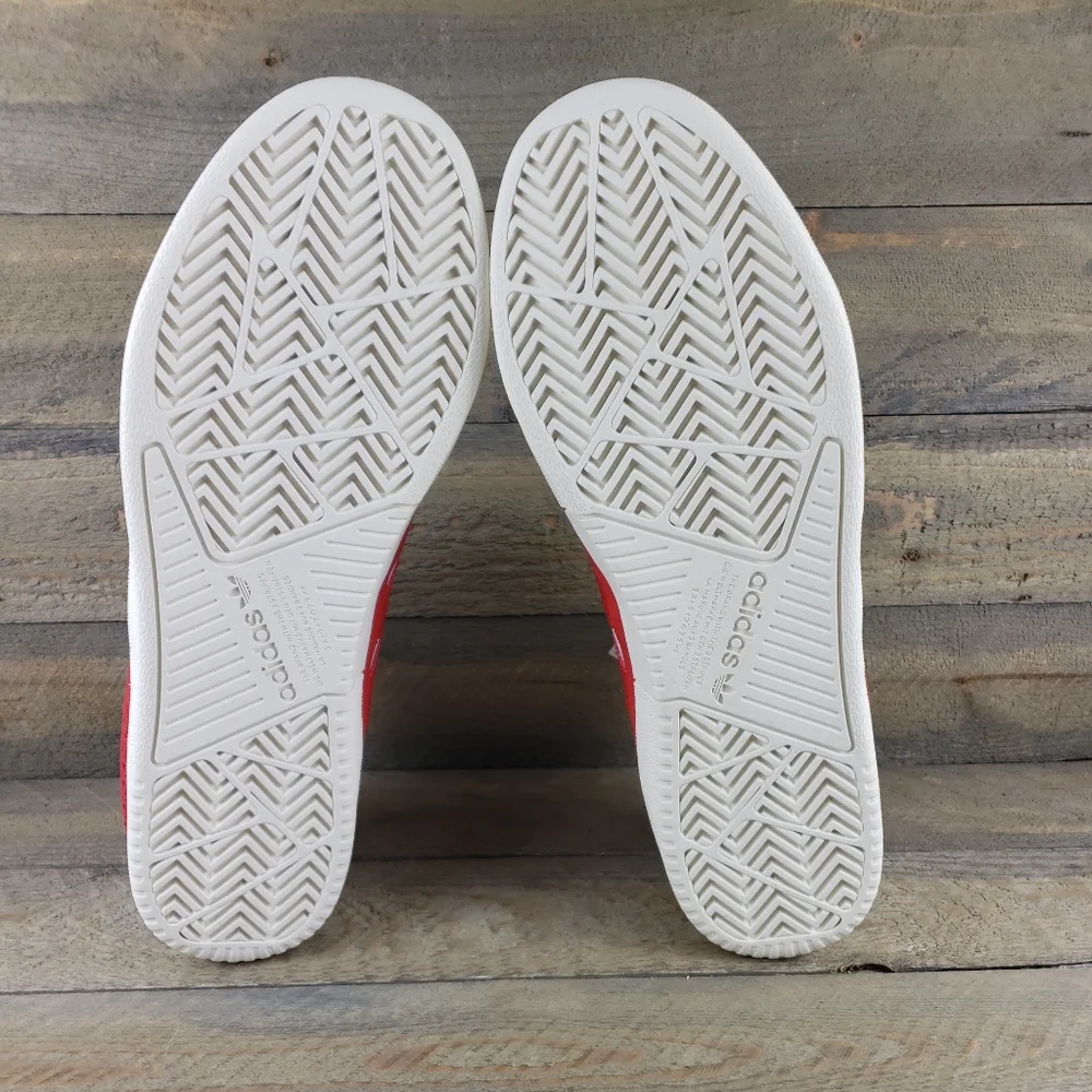 adidas Tyshawn Men's Leather Skate Casual Shoes White Red - Picture 6 of 11